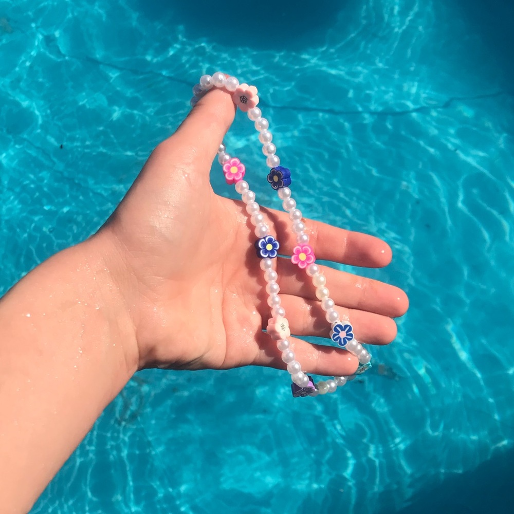 Flowers and pearls